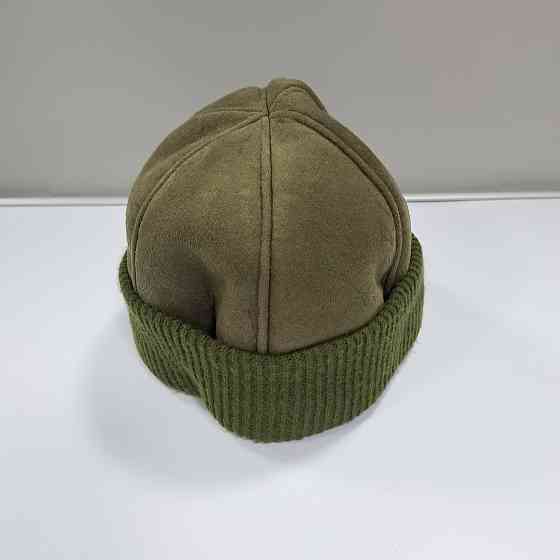 Мужская шапка зимняя утепленная 56 р зеленая охота Донецк