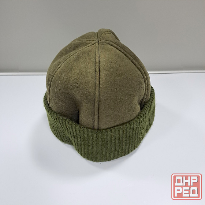 Мужская шапка зимняя утепленная 56 р зеленая охота Донецк - изображение 1