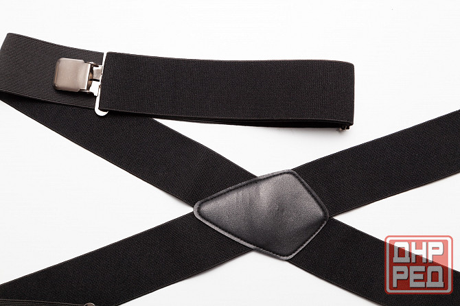 Подтяжки б/у мужские широкие черные Донецк - изображение 1