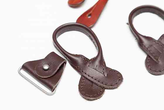 Фурнитура кожа б/у комплект к подтяжкам клипсы зажимы Донецк