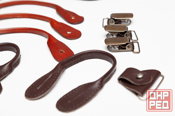 Фурнитура кожа б/у комплект к подтяжкам клипсы зажимы Донецк - изображение 3