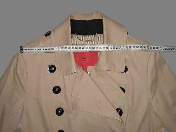 Плащ женский Mango оригинал L бежевый б/у Донецк