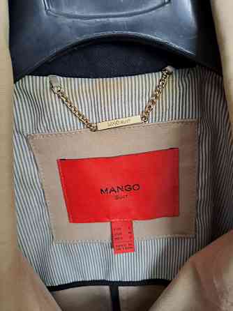 Плащ женский Mango оригинал L бежевый б/у Донецк