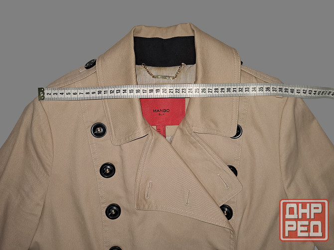 Плащ женский Mango оригинал L бежевый б/у Донецк - изображение 2