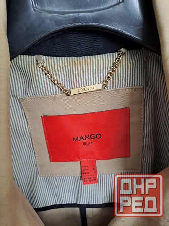 Плащ женский Mango оригинал L бежевый б/у Донецк - изображение 6