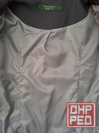 Плащ женский Mango оригинал, размер L, цвет темно бежевый, песочный, б/у. Материал 97% хлопок, 3% эл Донецк - изображение 6