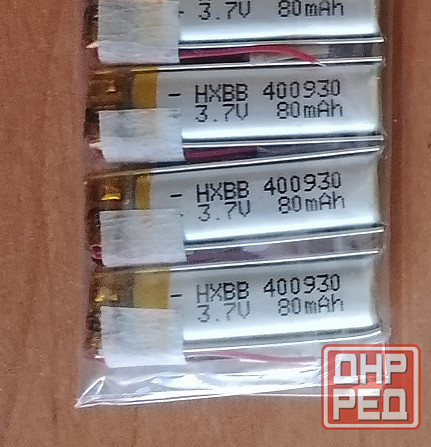Батарея, Аккумулятор для игрушек, Bluetooth наушников 3.7V 55mAh, 80mAh Донецк - изображение 3
