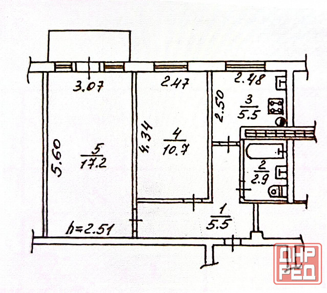 Продажа 2 ком. кв-ры по ул. Литке, (о-р рынок «Объединенный»), г. Донецк Донецк - изображение 5