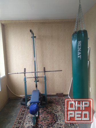 Штанга со станком и грушей Донецк - изображение 1