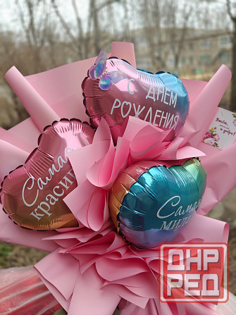 Изготовление букета из воздушных шариков Донецк - изображение 3