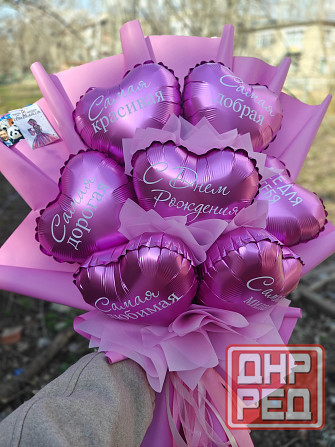 Изготовление букета из воздушных шариков Донецк - изображение 2