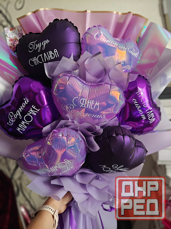 Изготовление букета из воздушных шариков Донецк - изображение 6