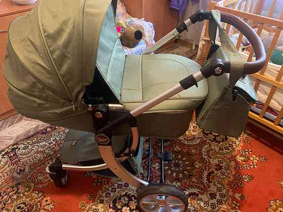 Детская коляска-трансформер 2 в 1 Luxmom 608, зеленый Донецк