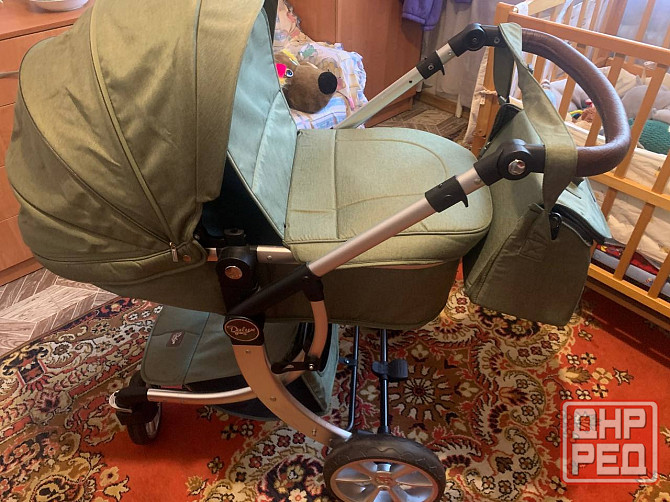 Детская коляска-трансформер 2 в 1 Luxmom 608, зеленый Донецк - изображение 1