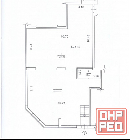 Коммерческое помещение 181,5 м2 | Жк «Диск» | Ворошиловский р-н. Центр Города, Маяковского 20б Донецк - изображение 7
