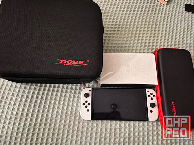 Nintendo Switch OLED прошитая + (Samsung Evo MicroSD 128 Gb) Макеевка - изображение 1