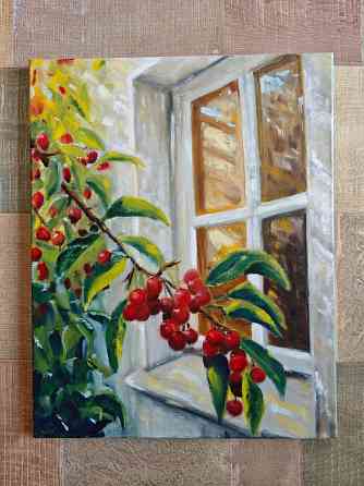Картина "Черешня" масло холст 40 на 50 см Донецк