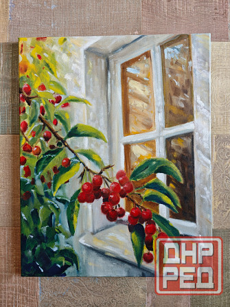 Картина "Черешня" масло холст 40 на 50 см Донецк - изображение 1