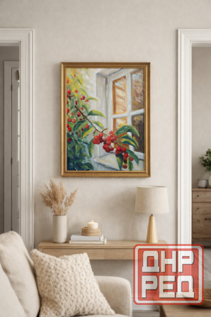 Картина "Черешня" масло холст 40 на 50 см Донецк - изображение 2