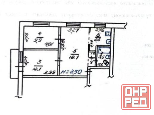 Продаётся 3-х комн.квартира 51,3 кв.м. Мариуполь - изображение 1
