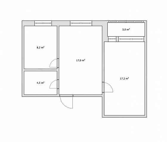 2-к. квартира, 46,5 м², 6/9 эт., Куйбышевский р-н Галактика Донецк