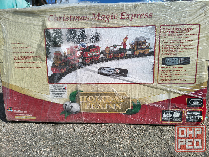 Детская железная дорога Christmas Magic Express. Цена снижена Донецк - изображение 1