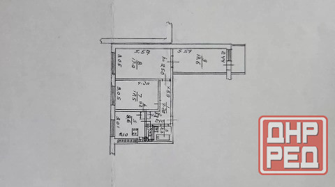 3-к. квартира, 64,8 м², 5/9 эт., Ленинский р-н, ул. Куприна, 7,5 млн руб Донецк - изображение 10