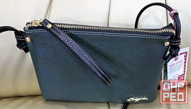 Женская Итальянская сумка Bagia с плечевым ремнем кожа Донецк - изображение 7