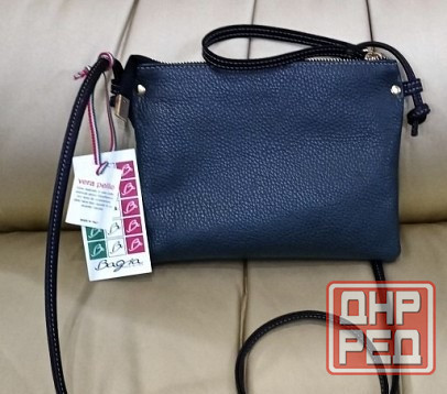 Женская Итальянская сумка Bagia с плечевым ремнем кожа Донецк - изображение 1