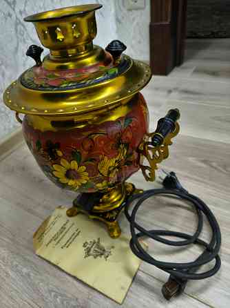 ЭлектроСамовар с художественной росписью. Новый. Цена снижена Донецк