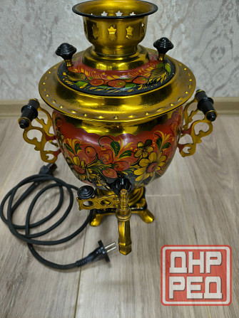 ЭлектроСамовар с художественной росписью. Новый. Цена снижена Донецк - изображение 2