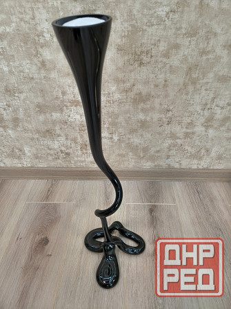 Ваза стеклянная напольная гнутая. Цена снижена Донецк - изображение 3