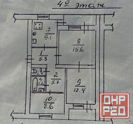 Эксклюзив! Продам 3-комнатную квартиру площадью 60,7м2 Донецк - изображение 9