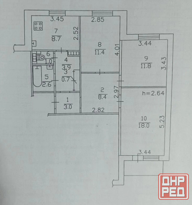 Продается 3 ком. квартира ул. Стадионная Донецк - изображение 9