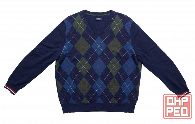 Свитер пуловер 58р мужской McGregor шерсть ромб Донецк - изображение 1