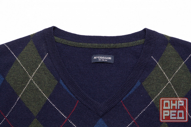 Свитер пуловер 58р мужской McGregor шерсть ромб Донецк - изображение 2