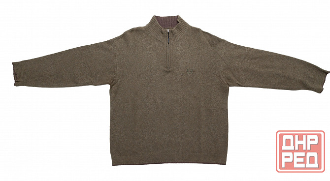 Свитер пуловер 3XL мужской Chevalier б/у зеленый шерсть Донецк - изображение 2