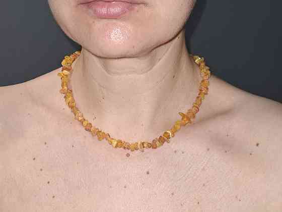 Бусы колье янтарь натуральный 45 см Донецк