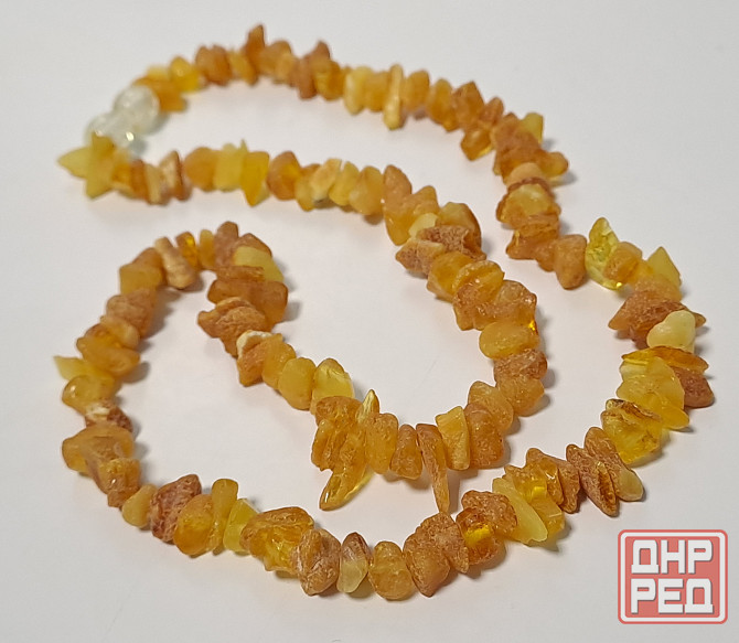 Бусы колье янтарь натуральный 45 см Донецк - изображение 2