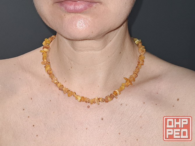 Бусы колье янтарь натуральный 45 см Донецк - изображение 1