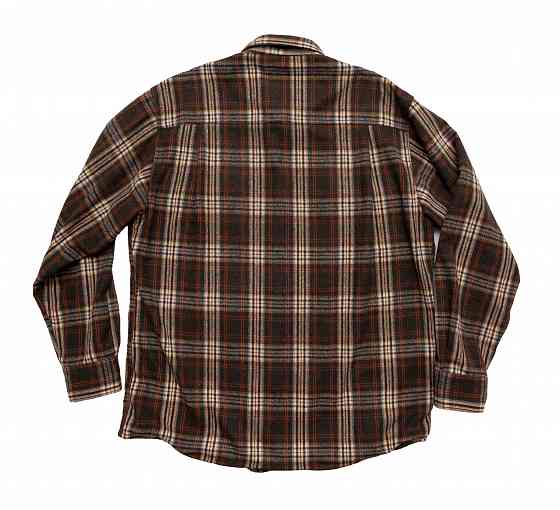 Мужская рубашка 3XL Chevalier клетчатая коричневая Донецк