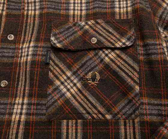 Мужская рубашка 3XL Chevalier клетчатая коричневая Донецк