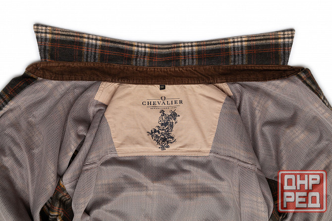 Мужская рубашка 3XL Chevalier клетчатая коричневая Донецк - изображение 4