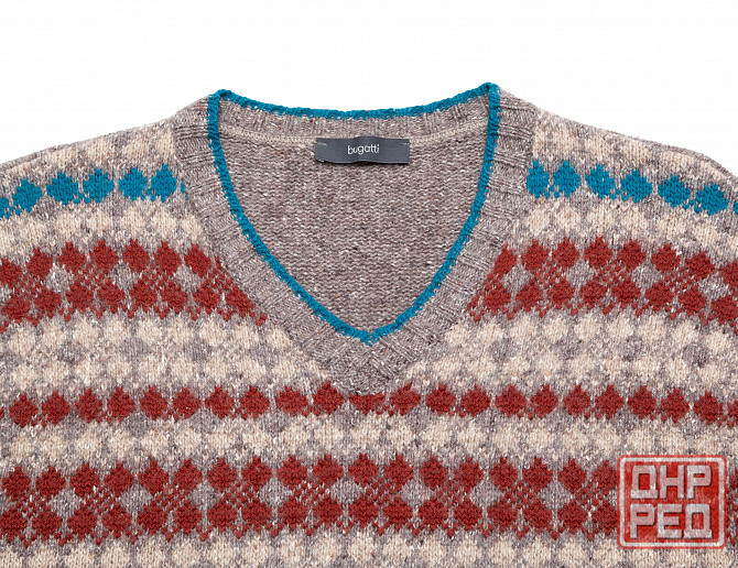 Свитер пуловер мужской 56 XXL Bugatti Италия шерсть Донецк - изображение 4
