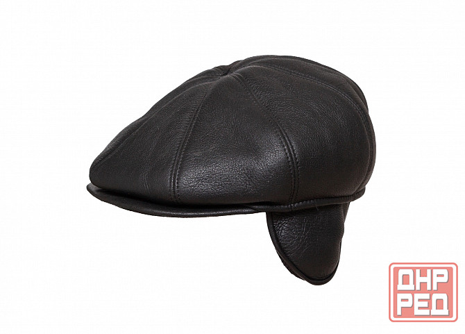 Кепка мужская б/у 60р кожаная зимняя Донецк - изображение 2