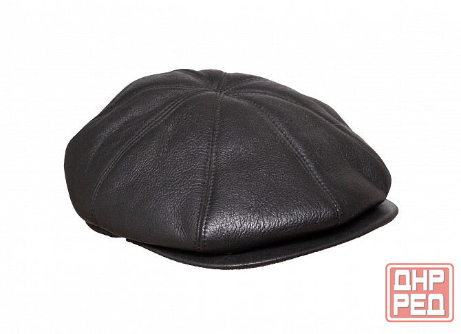 Кепка мужская б/у 60р кожаная зимняя Донецк - изображение 1