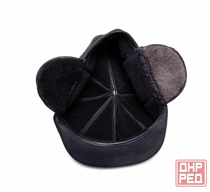 Кепка мужская б/у 60р кожаная зимняя Донецк - изображение 7