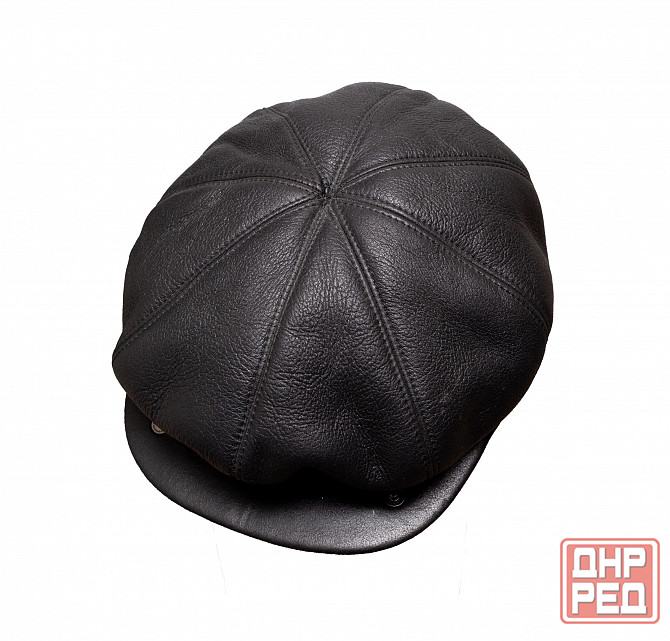 Кепка мужская б/у 60р кожаная зимняя Донецк - изображение 4