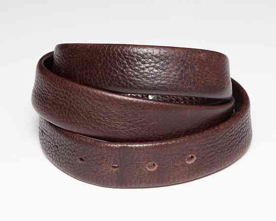 Ремень мужской кожаный б/у коричневый Leyva Испания Донецк