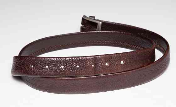 Ремень мужской кожаный б/у коричневый Leyva Испания Донецк